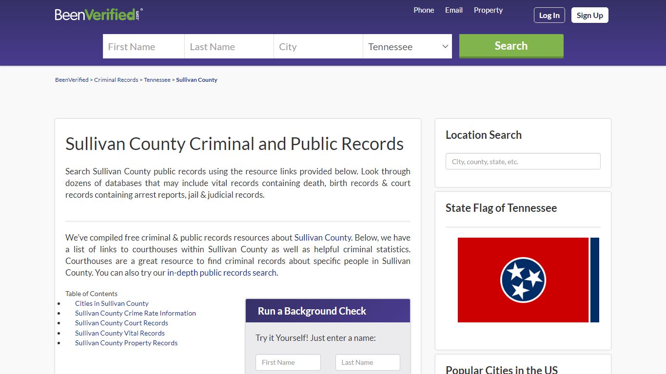 Sullivan County Arrest Records in TN - Court & Criminal ...